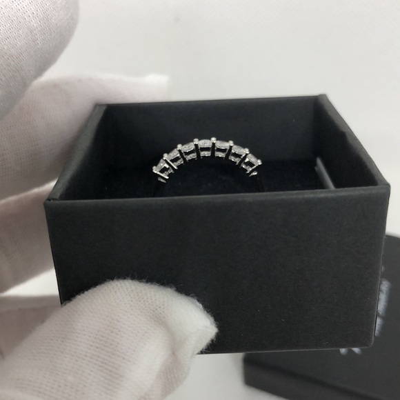 Ailmay Fine Jewelry Stirling Silver and Dazzling Zircon Ring Size 7 - Picture 12 of 13